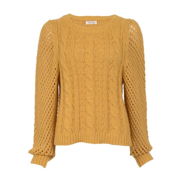 NWT LoveShackFancy Cable Rosie Sweater Size Medium - Picture 2 of 8